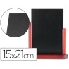 PIZARRA NEGRA LIDERPAPEL DOBLE CARA DE MADERA CON SUPERFICIE PARA ROTULADORES TIPO TIZA 15X21CM
