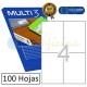 Etiquetas Adhesivas economicas Multi3 105x148mm (04713)