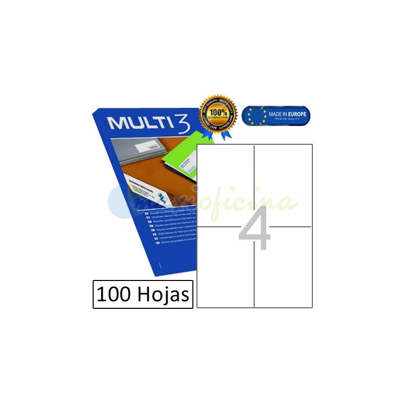 Etiquetas Adhesivas economicas Multi3 105x148mm (04713)