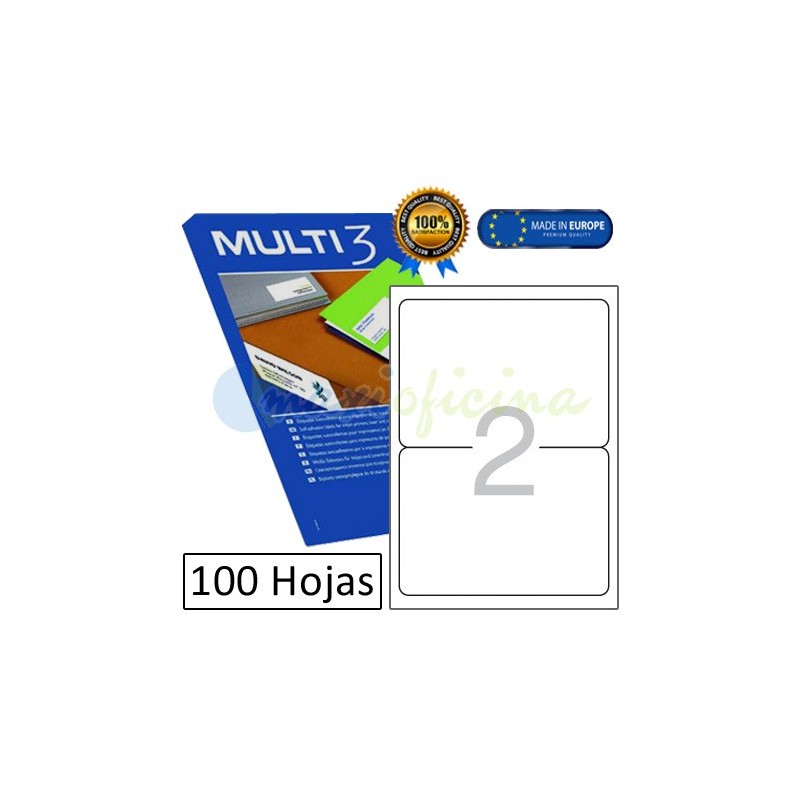 Etiquetas Adhesivas economicas Multi3 199,6x144,5mm (10503)