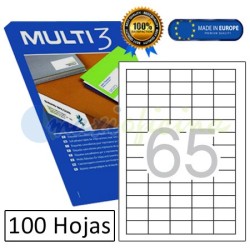 Etiquetas Adhesivas economicas Multi3 38x21,2mm (04716)