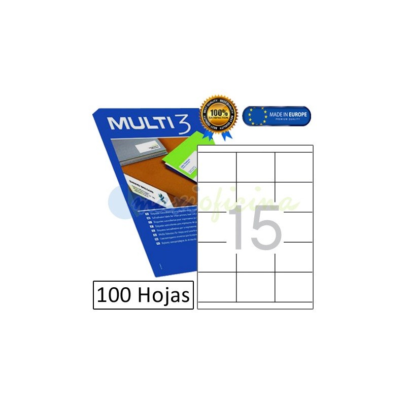 Etiquetas Adhesivas economicas Multi3 70x50,8mm (10496)