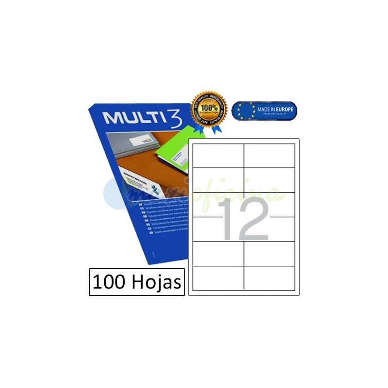Etiquetas Adhesivas economicas Multi3 97x42,4mm (04706)