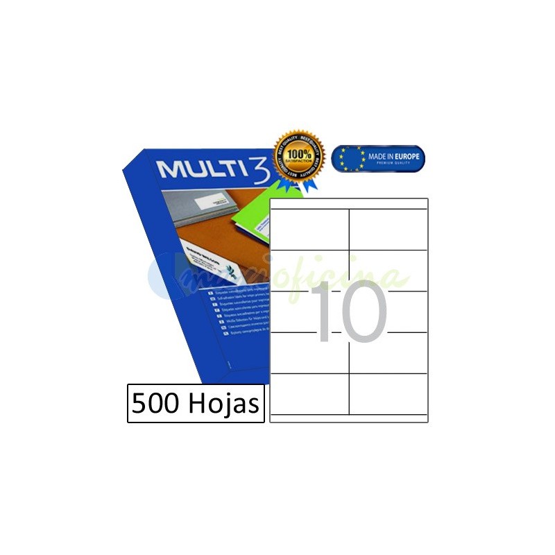 Etiquetas Adhesivas economicas Multi3 105x57mm (10529)