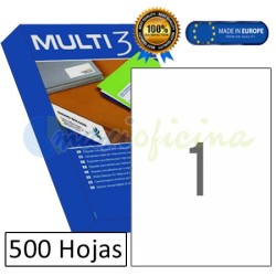 Etiquetas Adhesivas economicas Multi3 210x297mm (10533)