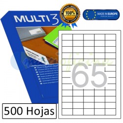 Etiquetas Adhesivas economicas Multi3 38x21,2mm (10509)