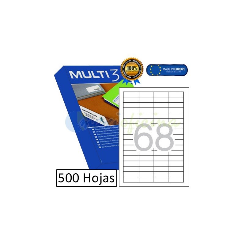 Etiquetas Adhesivas economicas Multi3 48,5x16,9mm (10510)