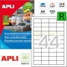 Etiquetas Adhesivas Removibles Apli 48x25mm 03054