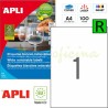 Etiquetas Adhesivas Removibles Apli 210x297mm 03060
