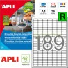 Etiquetas Adhesivas Removibles Apli  25x10mm 10198
