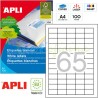 Etiquetas Adhesivas marca Apli 38x21mm 100h. Ref 01283