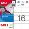Etiquetas Adhesivas marca Apli 105x37mm 500h Ref 01785