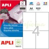 Etiquetas Adhesivas marca Apli 105x148mm 500h Ref 01797