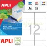 Etiquetas Adhesivas marca Apli 97X42mm 25h Ref 01213