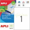 Etiquetas Adhesivas marca Apli 210X297mm 25h Ref 01215