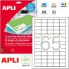 Etiquetas Adhesivas marca Apli 38x21 mm. 10h. Ref 12926