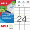 Etiquetas Adhesivas Apli 70,0X 37,0mm 25h Ref.01212