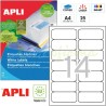 Etiquetas Adhesivas Apli 99,1x38,1mm 25h Ref.01998