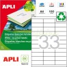 Etiquetas Adhesivas Recicladas Apli 70x25,4mm 100h