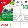 Etiquetas Adhesivas Recicladas Apli 105x29mm 100h