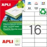 Etiquetas Adhesivas Recicladas Apli 105x37mm 100h