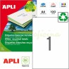 Etiquetas Adhesivas Recicladas Apli 210x297mm 100h