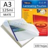 Fundas para Plastificadora de excelente calidad de la marca Fellowes en A3 125 Micras Mate en Maxioficina.com