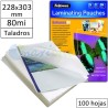 Fundas para Plastificadora de excelente calidad de la marca Fellowes en 228x303mm MultiTaladro. Fellowes