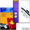 Hojas Limpieza y Transportador A4 para Plastificadoras Fellowes. Pack 10 hojas en Maxioficina.com