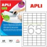 Etiquetas Adhesivas Apli para impresoras laser 38x21mm Referencia 2515