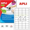 Etiquetas Adhesivas Apli para impresoras laser 48,5x25mm Ref. 2516