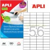 Etiquetas Adhesivas Apli para impresoras laser 52x21mm Referencia 2517