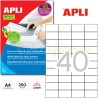 Etiquetas Adhesivas Apli para impresoras laser 52x29mm Referencia 2518