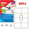 Etiquetas Adhesivas Apli para impresoras laser 97x67mm Referencia 2523