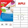Etiquetas Adhesivas Apli para impresoras laser 105x35mm Ref 2524