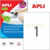 Etiquetas Adhesivas Apli para impresoras laser 210X297mm Ref 2530
