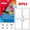 Etiquetas Adhesivas fotograficas Laser Apli 89x127mm 10h