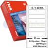 Etiquetas Adhesivas Papel Continuo Apli 73.7x36mm. Ref.00002
