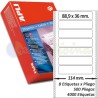 Etiquetas Adhesivas Papel Continuo Apli 88.9x36mm. Ref.00004