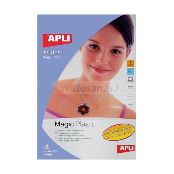 Lámina Apli Magic Inkjet 4 hojas - Abacus Online