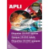 Caja Apli Etiquetas Apli Blancas OPACA CD-3U. 100 hojas