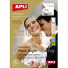 Bolsa Apli PAPEL INK PHOTO Brillo Apli  300G 20 hojas