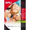 Bolsa Apli PAPEL BEST PRICE 140G.100 hojas 5 PACKs.