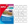Bolsa Apli Etiquetas   Colgantes  28,0X 43,0  10 hojas