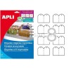Bolsa Apli Etiquetas   Colgantes  36,0X 53,0  10 hojas