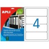 Etiquetas Adhesivas Apli 190X61mm 25h Ref.01233