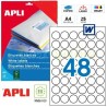 Etiquetas Adhesivas marca Apli 30mm. Ref 13882