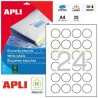 Etiquetas Adhesivas Apli 40mm. Ref.13883