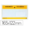 SOBRE AUTOADHESIVO Q-CONNECT PORTADOCUMENTOS MULTILINGUE 165X122 MM VENTANA TRANSPARENTE PAQUETE DE 100