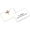 Pack 50 Portanombres con PIN-CLIP 56x92mm
